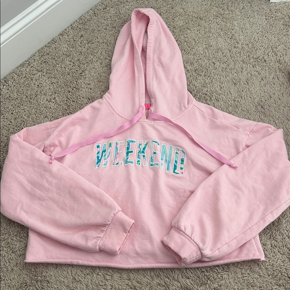 Lilly Pulitzer cropped sweatshirt